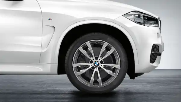 Janta din aliaj usor - M Performance Double Spoke 469M - Bicolor Gri (FerricGrey / Bright Polished) - 10Jx20 ET:40 - BMW X5 F15, X6 F16 Livrare gratuită