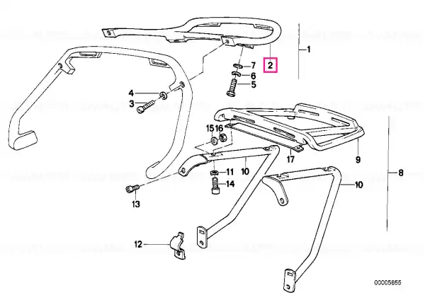 Luggage carrier - BMW Motorrad Lichidare de stoc