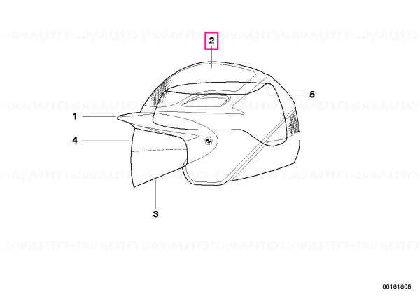 Set protectii casca Air Flow TRANSPARENT - BMW Motorrad Noutate