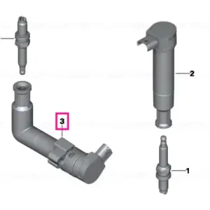 Angle ignition coil, right 1 KOHM - BMW Motorrad Vezi acum