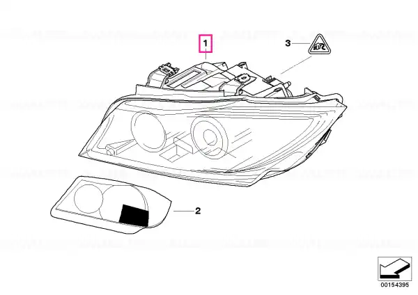 Calitate înaltă Headlight right VALEO - BMW