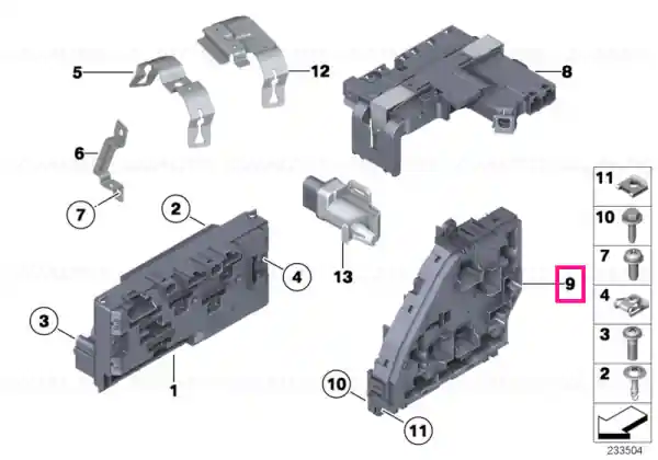 Power distribution box, rear - BMW Reducere extra