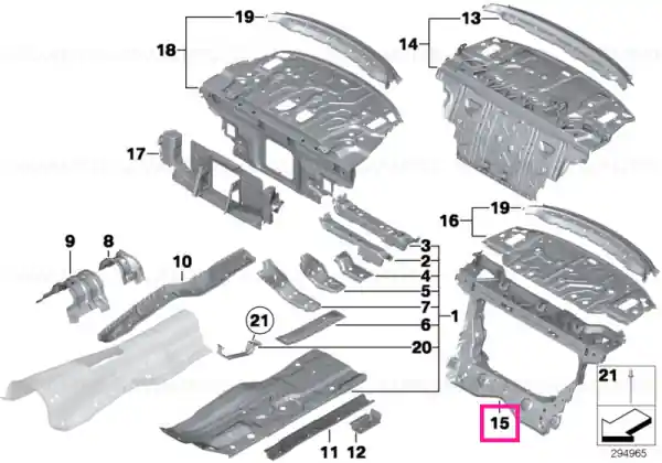Trunk partition for through-loading - BMW Transport gratuit