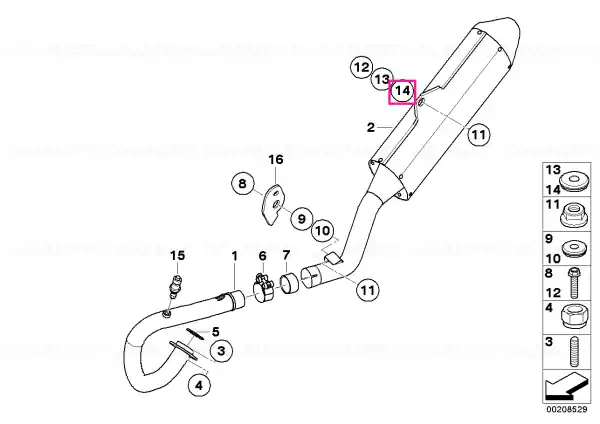 Rubber insulation element, large - BMW Motorrad Comandă acum