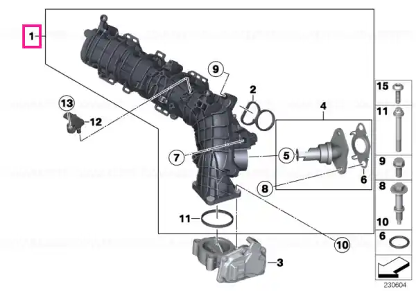 Intake manifold - BMW - Mini Ofertă