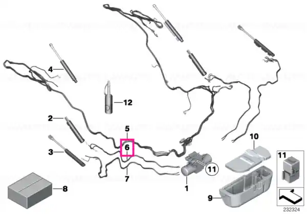Reducere Hydraulic line, main linkage, right - BMW