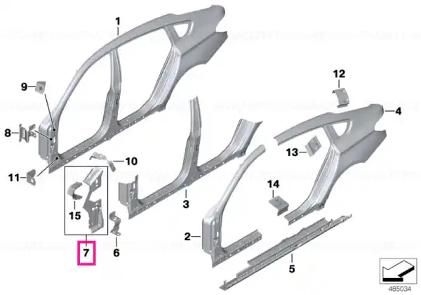 Reducere Column A exterior, right - BMW