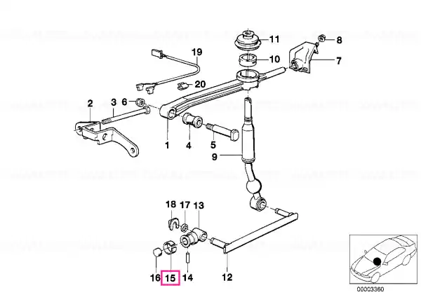 Bucșă tensionare - BMW Cel mai vândut