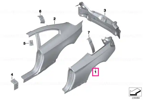 Left rear side panel - BMW Promoție