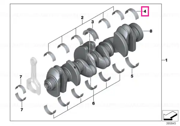 Cuzinet lagăr roșu 65,00MM(0) - BMW Popular