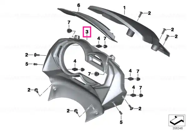 Capac interior - BMW Motorrad Retur ușor
