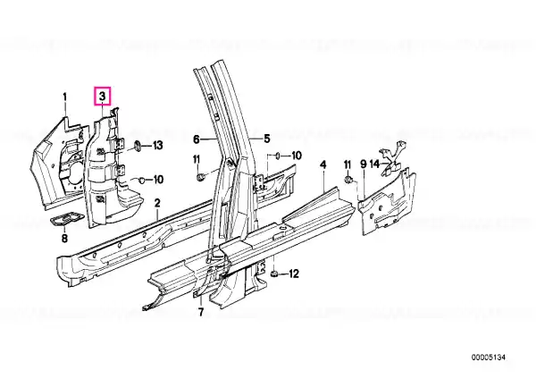 Column front right - BMW Mai ieftin