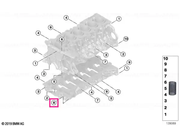 Reduceri Insert filetat Alu-Heli-Coil, M10X22 - BMW