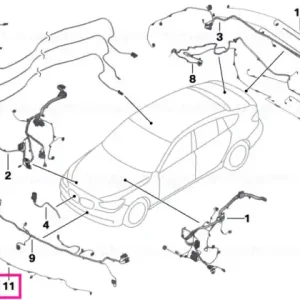 Wiring set PDC, front - BMW Ofertă limitată