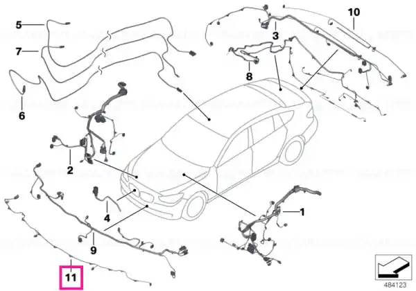 Wiring set PDC, front - BMW Ofertă limitată