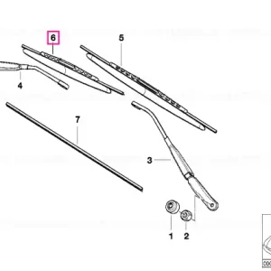 Wiper blade right - BMW Preț promoțional