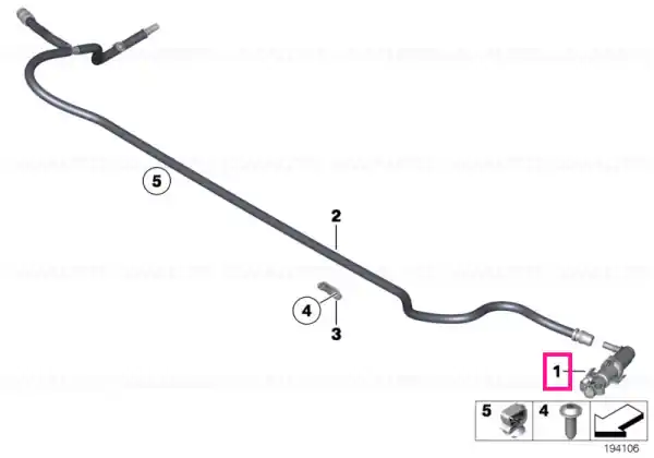 High-pressure nozzle, left - BMW Preferatul clienților