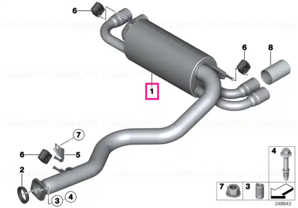 Chilipir Rear silencer - BMW