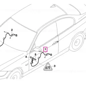 Wiring set, door, driver - BMW Livrare rapidă