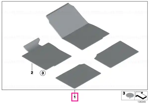Set covorase fata/spate, Velur, Gri - BMW Seria 3 E92 Ieftin