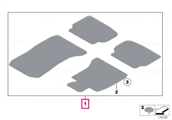 Set covorase fata/spate, Velur, Bej (Oyster) - BMW Seria 7 F02 LCI Livrare expres