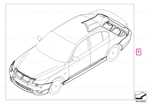 Reducere specială Kit retrofit pachet aerodinamic M vopsit CODE - UNI/MET. - BMW