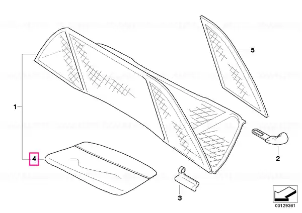 Expediere rapidă Pocket, wind deflector - BMW