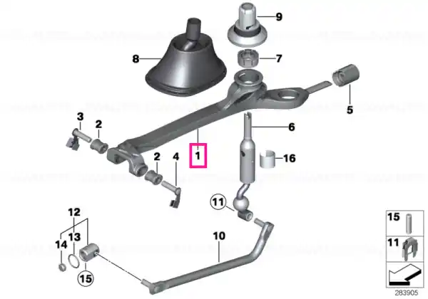 Expediere rapidă Shifting arm - BMW