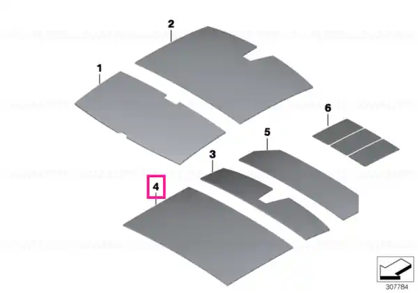 Sound insulating roof center - BMW Livrare gratuită