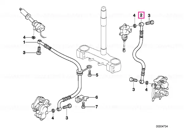 Furtun frana - BMW Motorrad Plată sigură