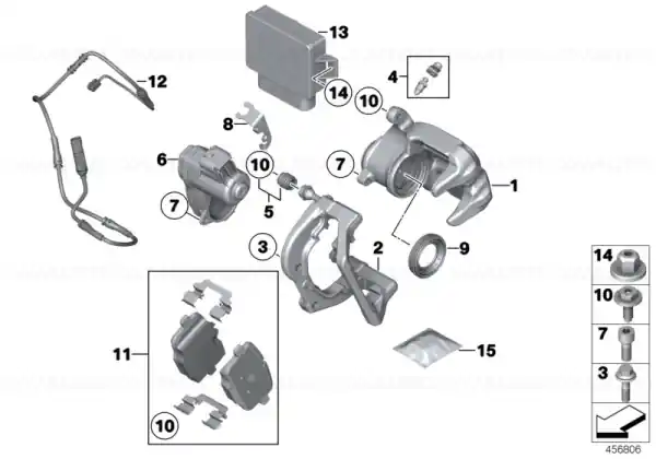 Set placute frana, punte spate, fara azbest - BMW X3 F25, X4 F26 Plată sigură