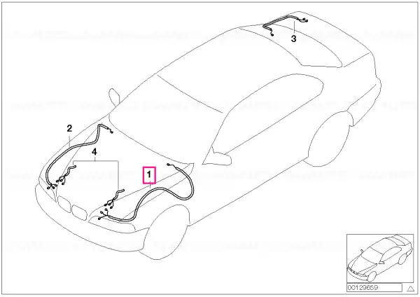 Ieftin Set cablaj reparație stânga față - BMW