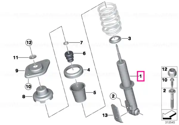 Super ofertă Arc suspensie spate - BMW - Mini
