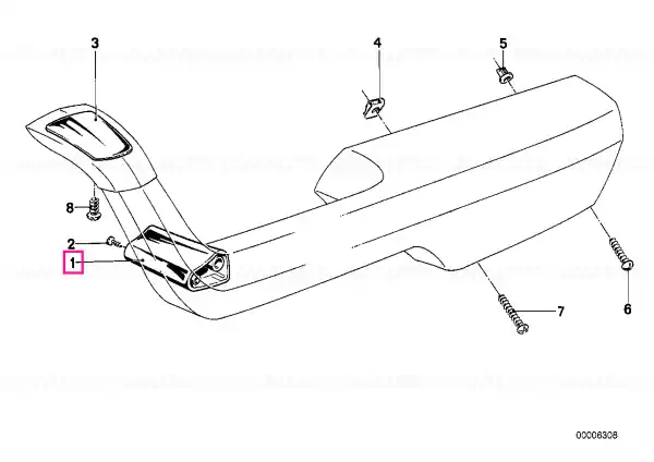 Livrare rapidă Intermediate piece, left - BMW