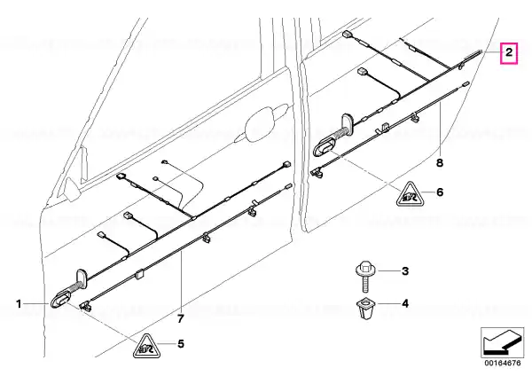 Reducere extra Wiring set rear door - BMW