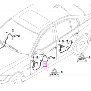 Wiring set, door, driver - BMW Ofertă exclusivă