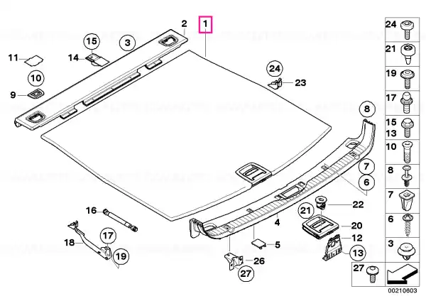 Reducere Floor carpet, luggage compartment CREAMBEIGE - BMW