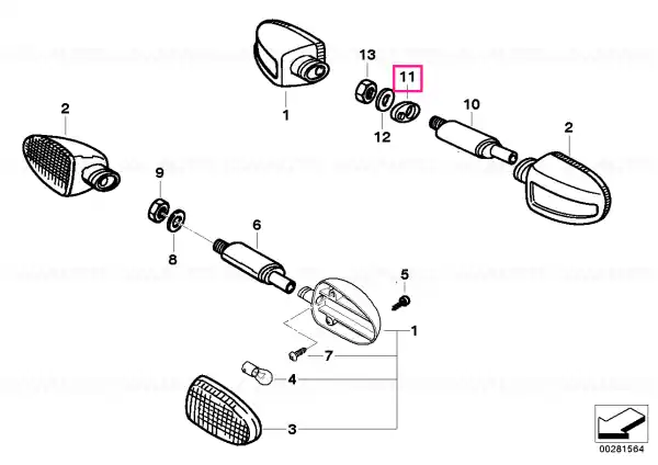Bucsa distantier - BMW Motorrad Transport gratuit
