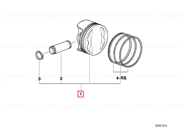 Piston left "AB" 587 G - BMW Motorrad Mai ieftin