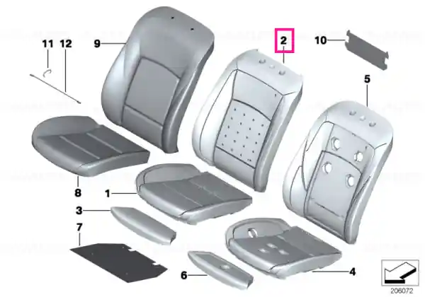 Foam section, sport backrest - BMW Ofertă limitată