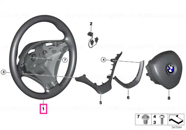 Preferatul clienților Sport steering wheel, leather 10 JAHRE - BMW