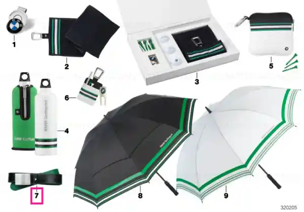 Curea BMW Golfsport BLACK/GREEN OS BLACK/GREEN, OS Ofertă de sezon
