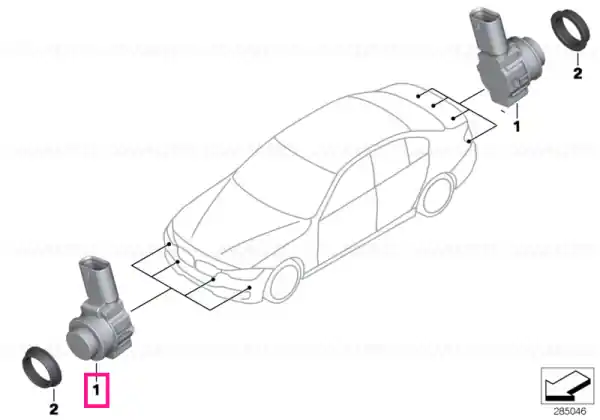 Ofertă exclusivă Senzor ultrasonic albastru Imperial WA89 - BMW
