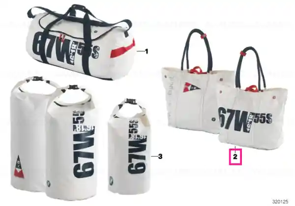 BMW Yachtsport beach bag WHITE/BLUE Disponibil imediat