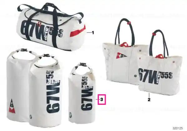 Transport gratuit BMW Yachtsport dry bag, small WHITE/BLUE
