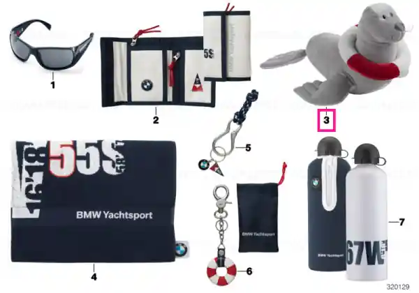 BMW Yachtsport Paul the sea lion GREY Ieftin