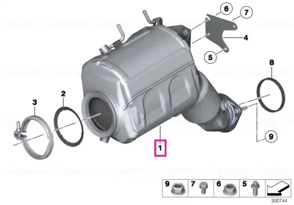 Filtru particule evacuare DPF - BMW Seria 5 F10, F11; Seria 7 F01, F02 - EU6 Super ofertă