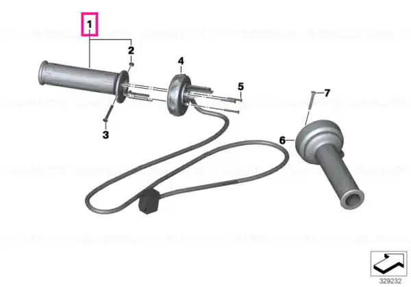 Livrare rapidă Handle left - BMW Motorrad