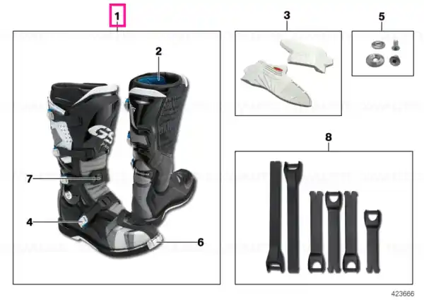 Boots 'Rallye GS Pro' black/gray 42 - BMW Motorrad Super ofertă