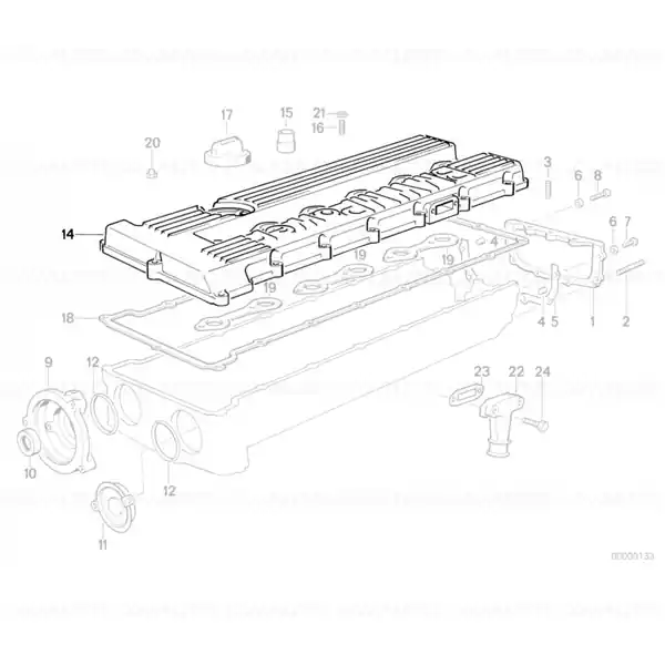 Cumpără online Capac chiulasa BMW Seria 5 E34